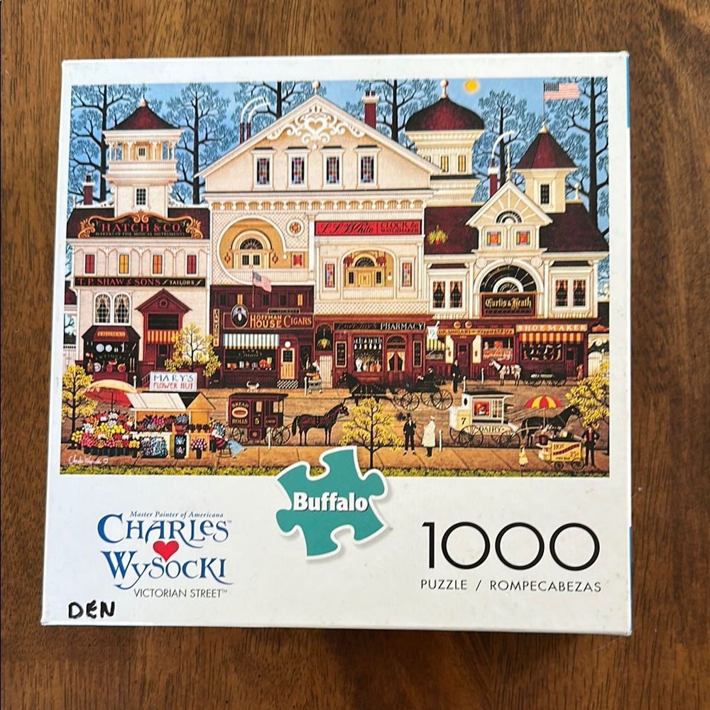 Buffalo 1000-Piece Charles Wysocki Victorian Street Puzzle - White Box